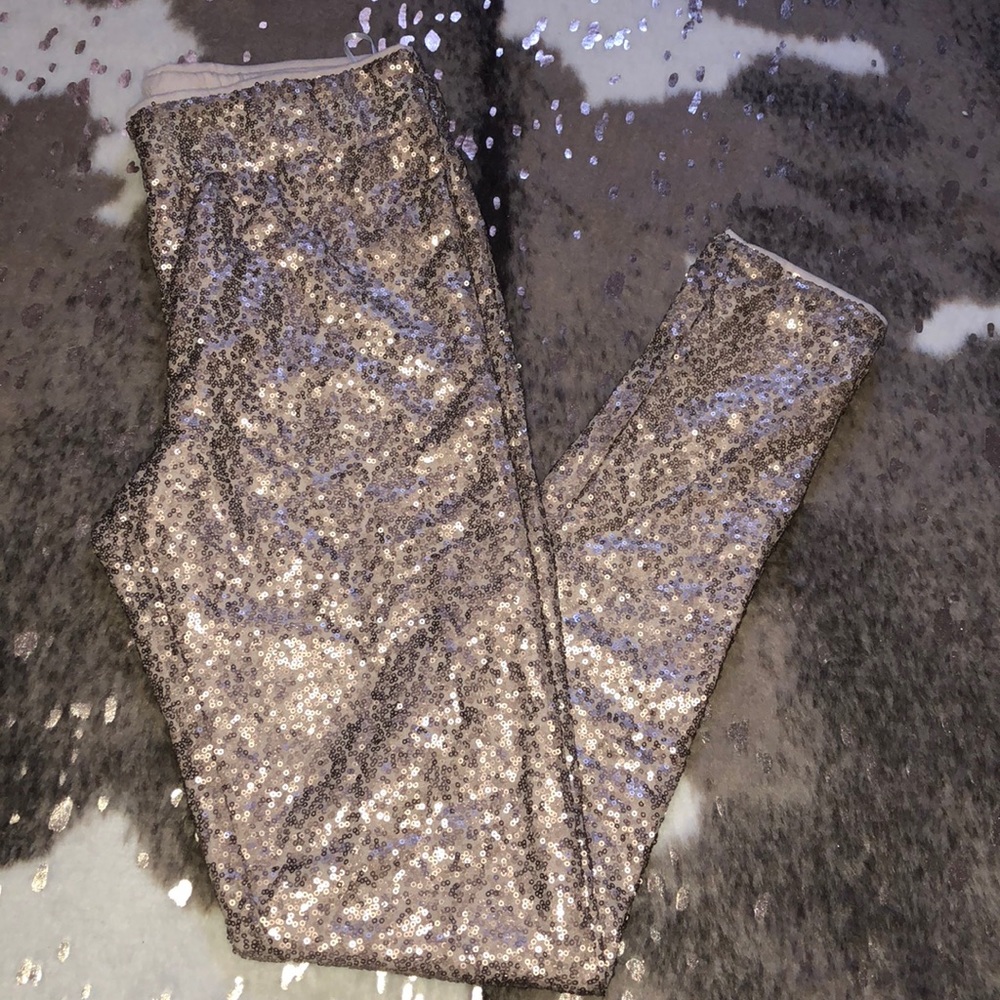 Gold sequins leggings
